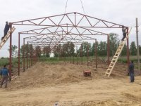 Фундамент под выставочный комплекс сельского хозяйства, размер 56х12, количество свай 30 шт. диаметром 108 длиной 2.5м с усиленным оголовком