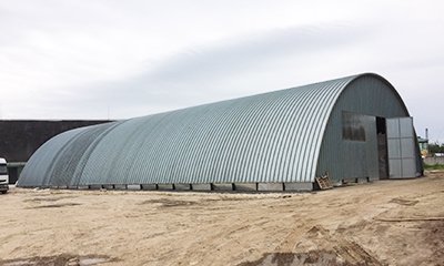 Свайный фундамент под ангар в районе Щурово, г. Коломна, Московская область